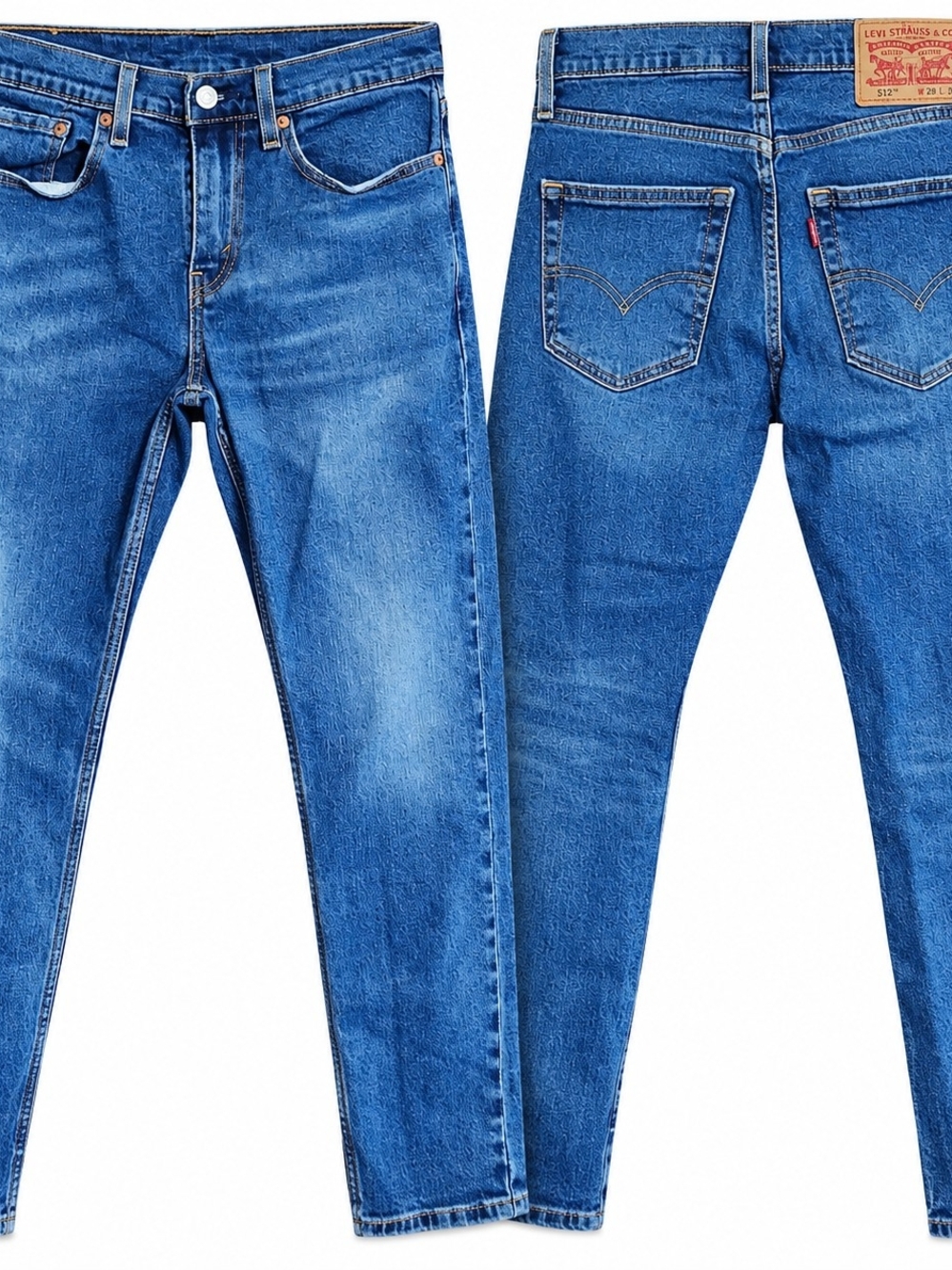 Levi’s 512 Slim Taper Jeans W28 L30 Medium Wash Y2K Casual Minimalist Denim